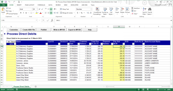 Recording customer payments into MYOB using DirectDebitsLink ...